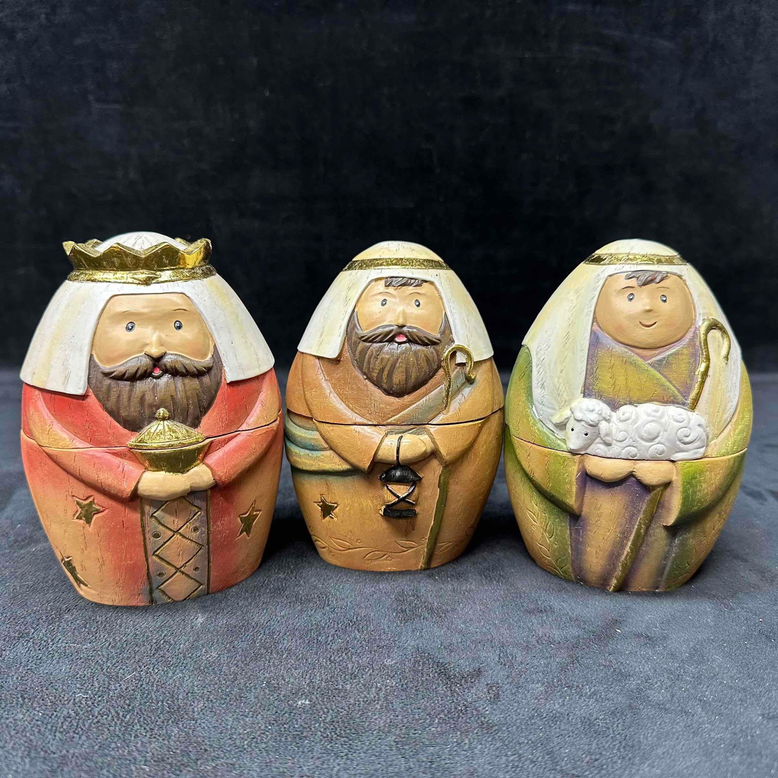 Roman Inc. Holy Family Kings and Shepherd Christmas Nativity Nesting Dolls Set (1 of 3)