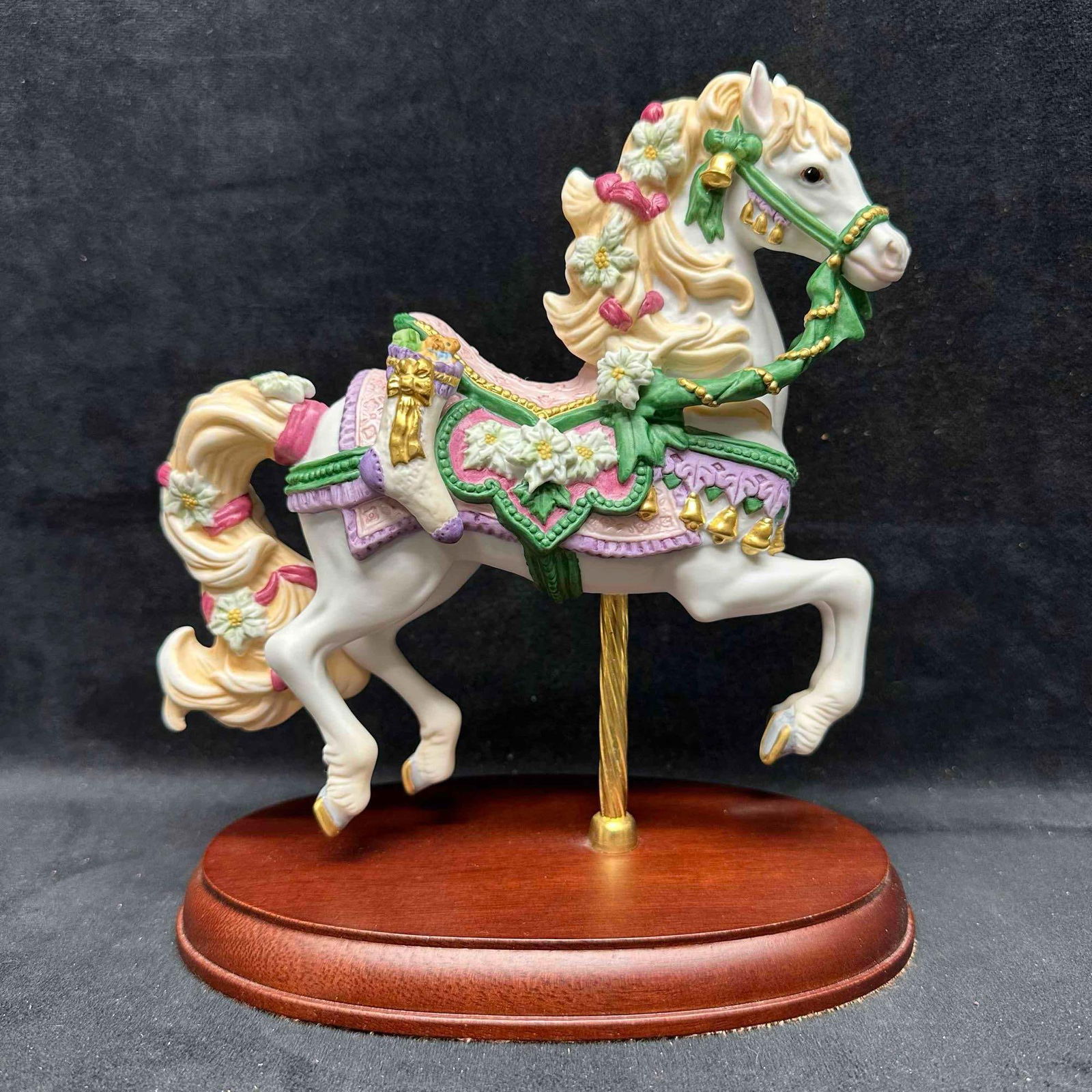 Lenox Christmas Carousel Horse 1993 Hand Crafted Porcelain Art Sculpture Figure (1 of 7)