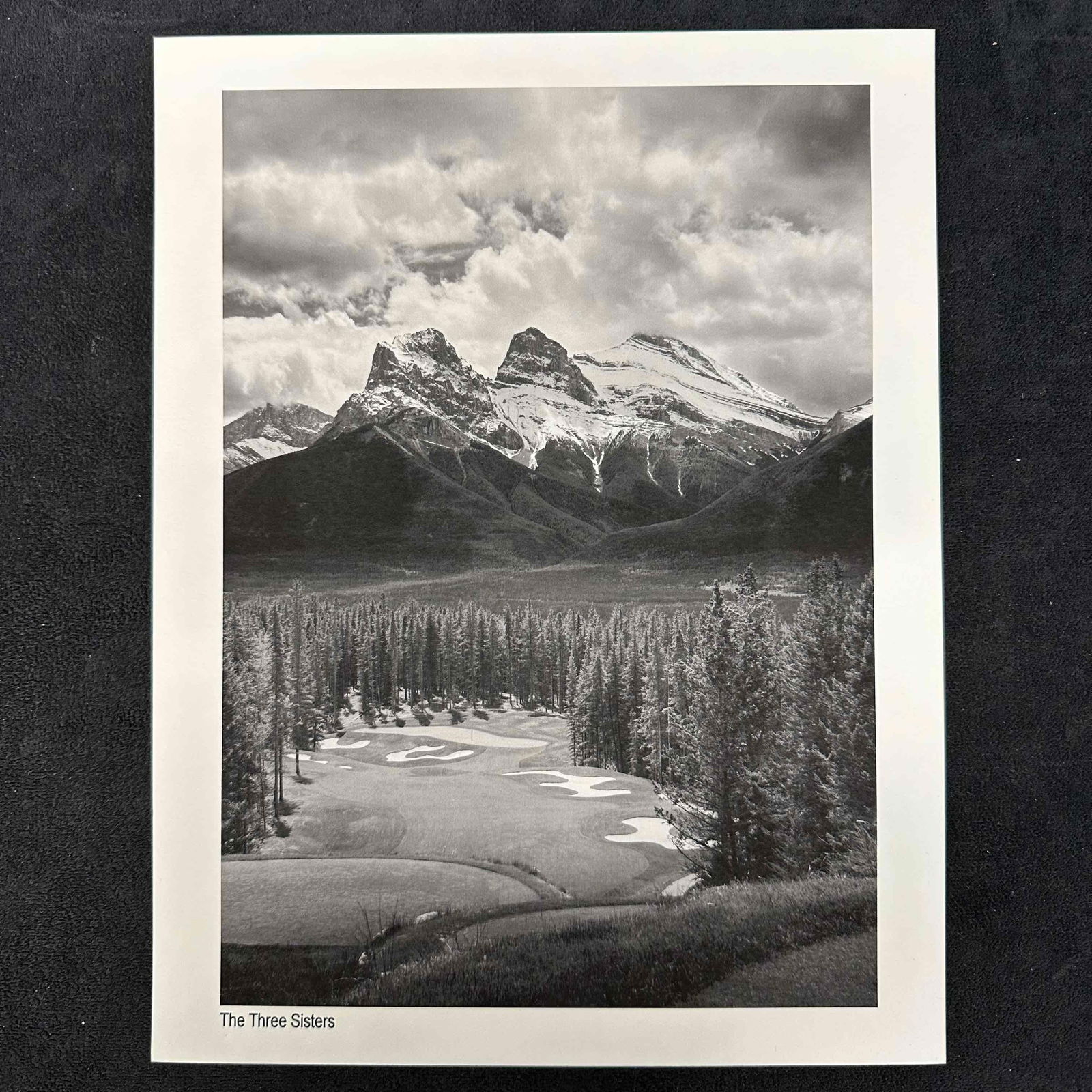 The Three Sisters Black & White Golf Course Photography Print (1 of 4)