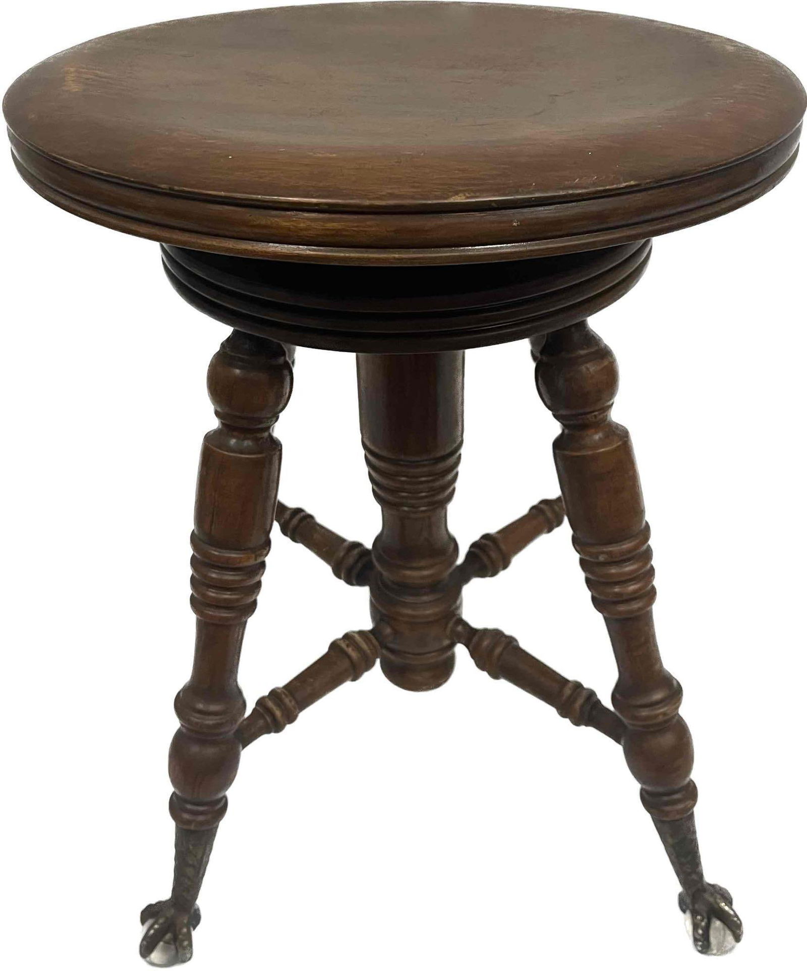 Antique Tonk Chicago Claw Footed Piano Stool Needs Light Repair (1 of 17)