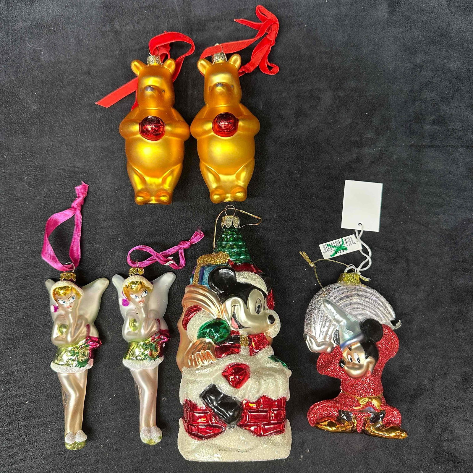 Disney Ornament Set Collection of Six Holiday Christmas Ornaments (1 of 6)