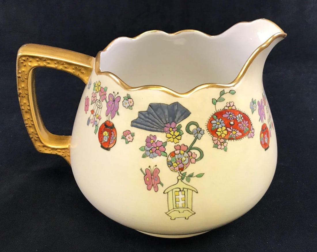 Antique Australian Hand Painted Porcelain Pitcher (1 of 6)
