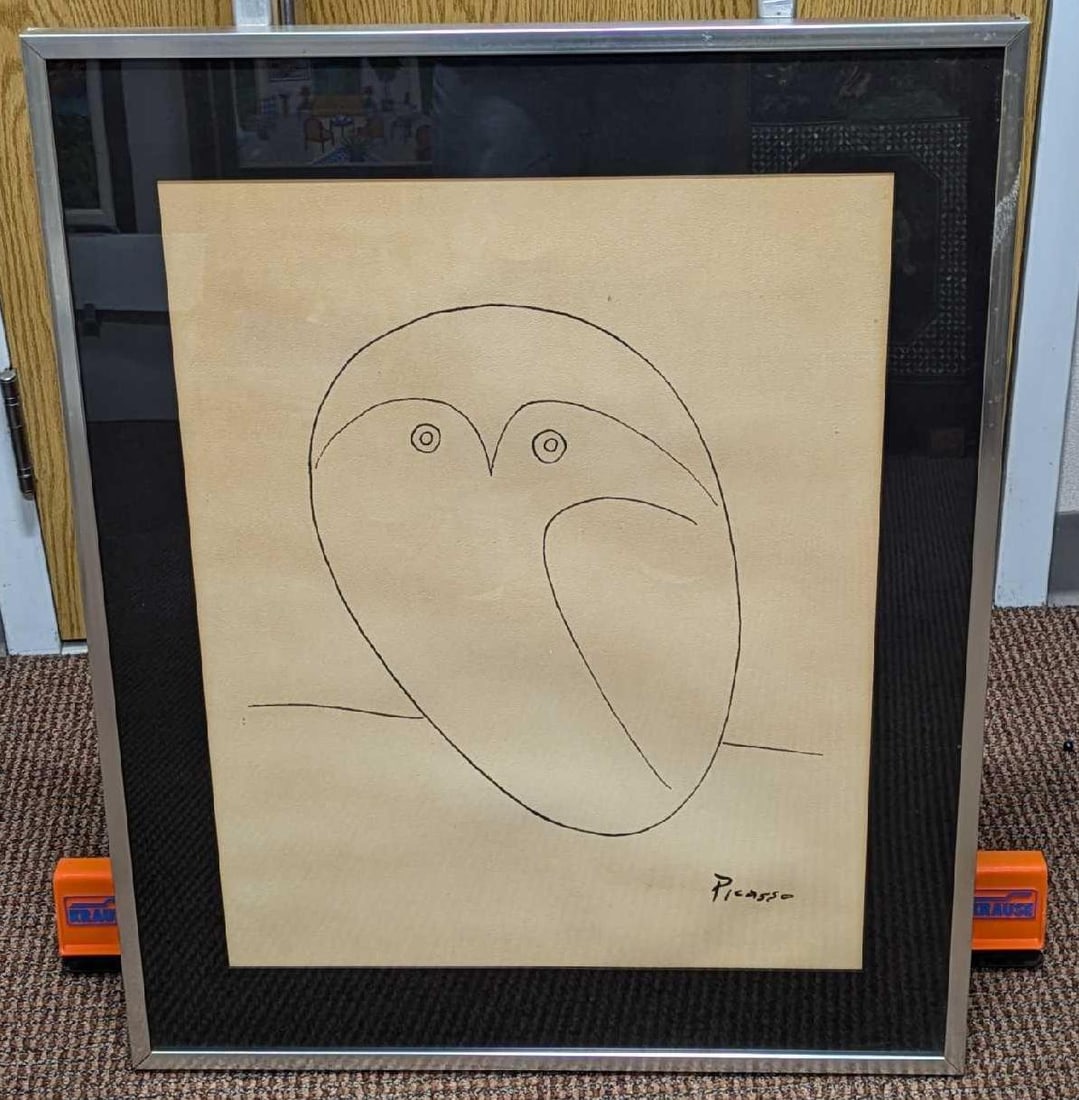 Framed Pablo Picasso Modern Classics Owl Art Print (1 of 5)