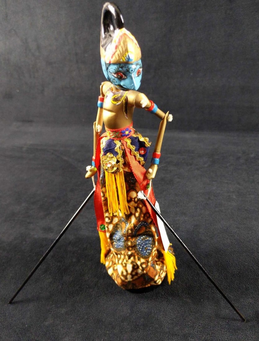 Indonesian Wayang Golek Marionette Bima Rod Puppet (1 of 7)