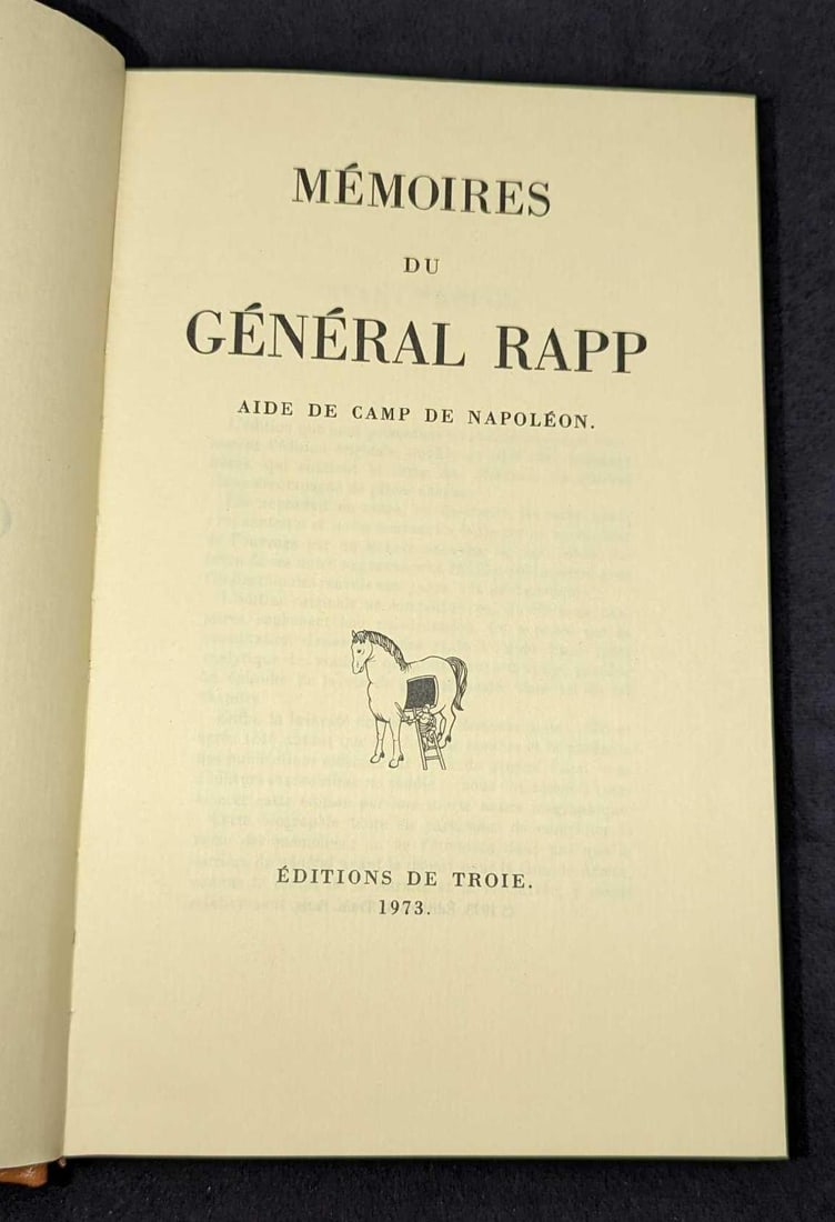 Memoires Du General Rapp Aide De Camp De Napoleon (1 of 10)