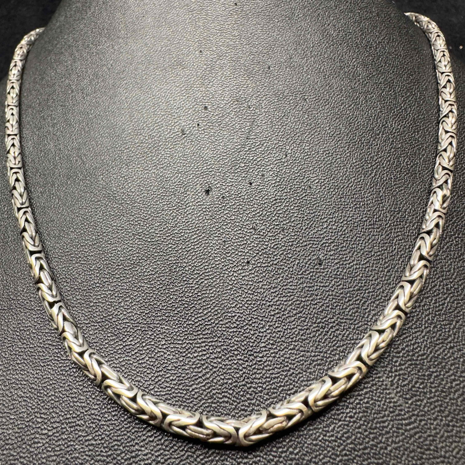 BA Suarti Sterling Silver 925 Byzantine Chain Intricate Linking Necklace C59 (1 of 6)