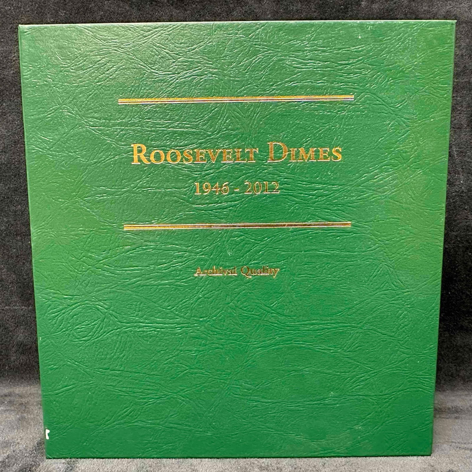 Roosevelt Dime Set 181 Coins Incomplete 1946-2012 Silver Coin Dimes Littleton Binder Album (1 of 12)
