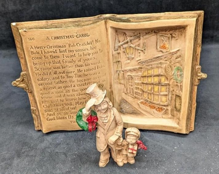 Christmas Carol With Scrooge And Tiny Tim Figurine (1 of 9)