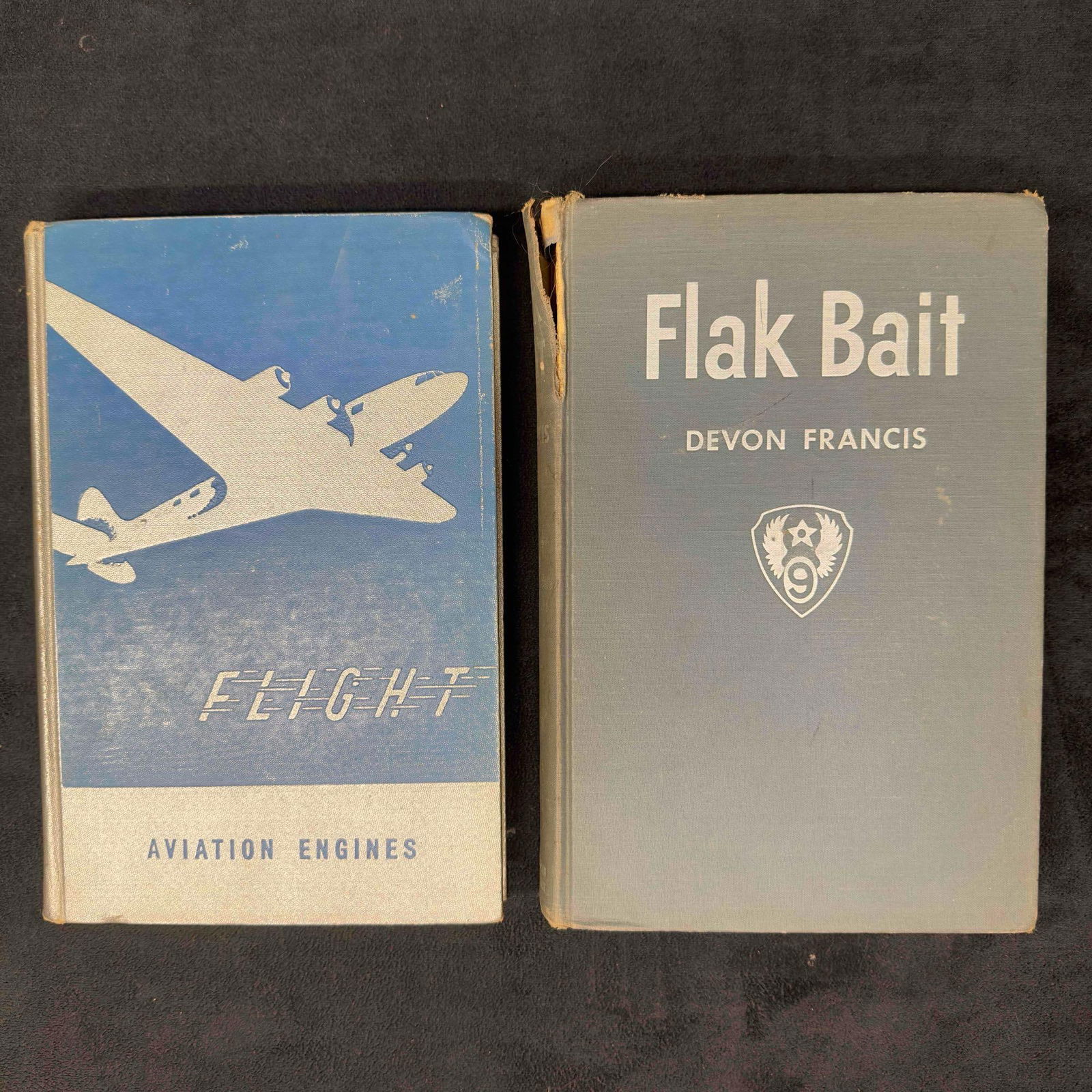 Flak Bait Devon Francis 1948 and Flight Aviation Engines 1942 Book Set (1 of 15)