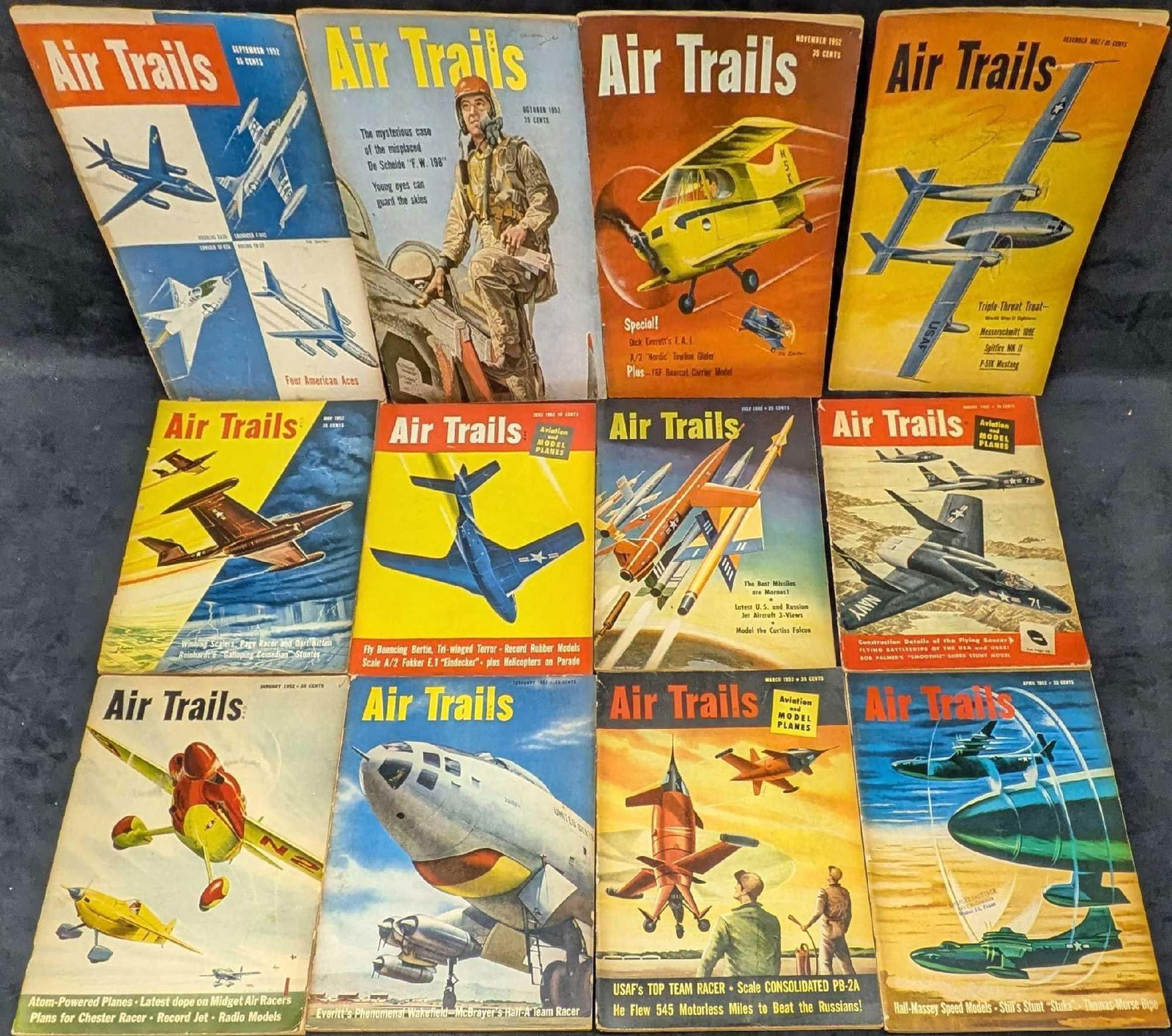 12 Years Of Air Trails 1952 Magazines (1 of 4)