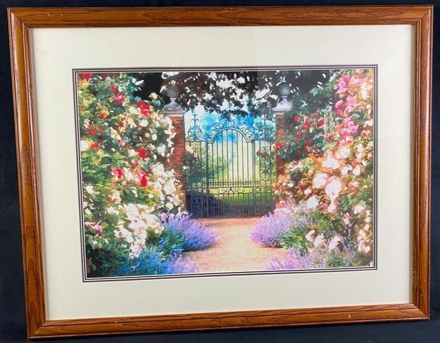 Signed Artist's Proof Rose Garden Gate Print (1 of 6)
