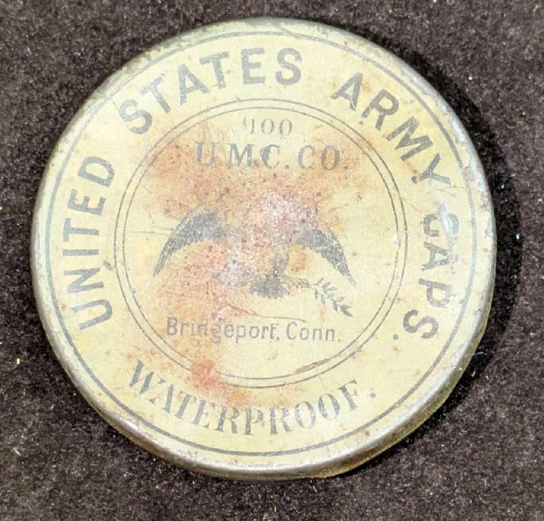 United State Army Percussion Caps With Tin (1 of 4)