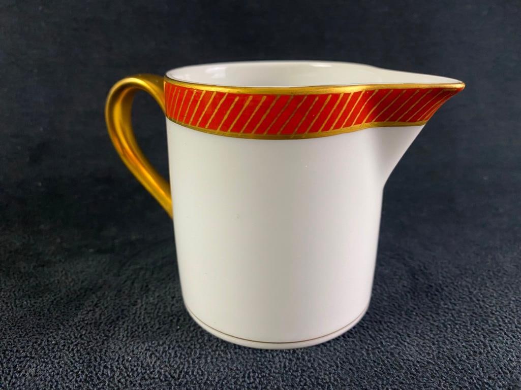 Fitz & Floyd Creamer "Bordure Rouge" (1 of 5)