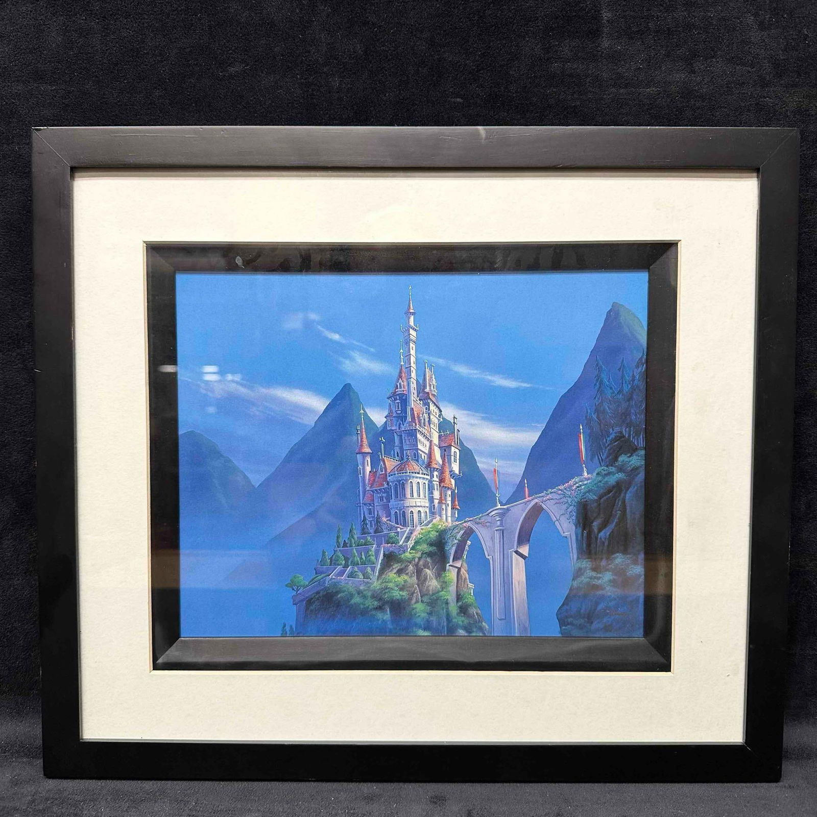 Disney Beauty and the Beast 1996 Exclusive Commemorative Lithograph The Beast’s Castle (1 of 9)
