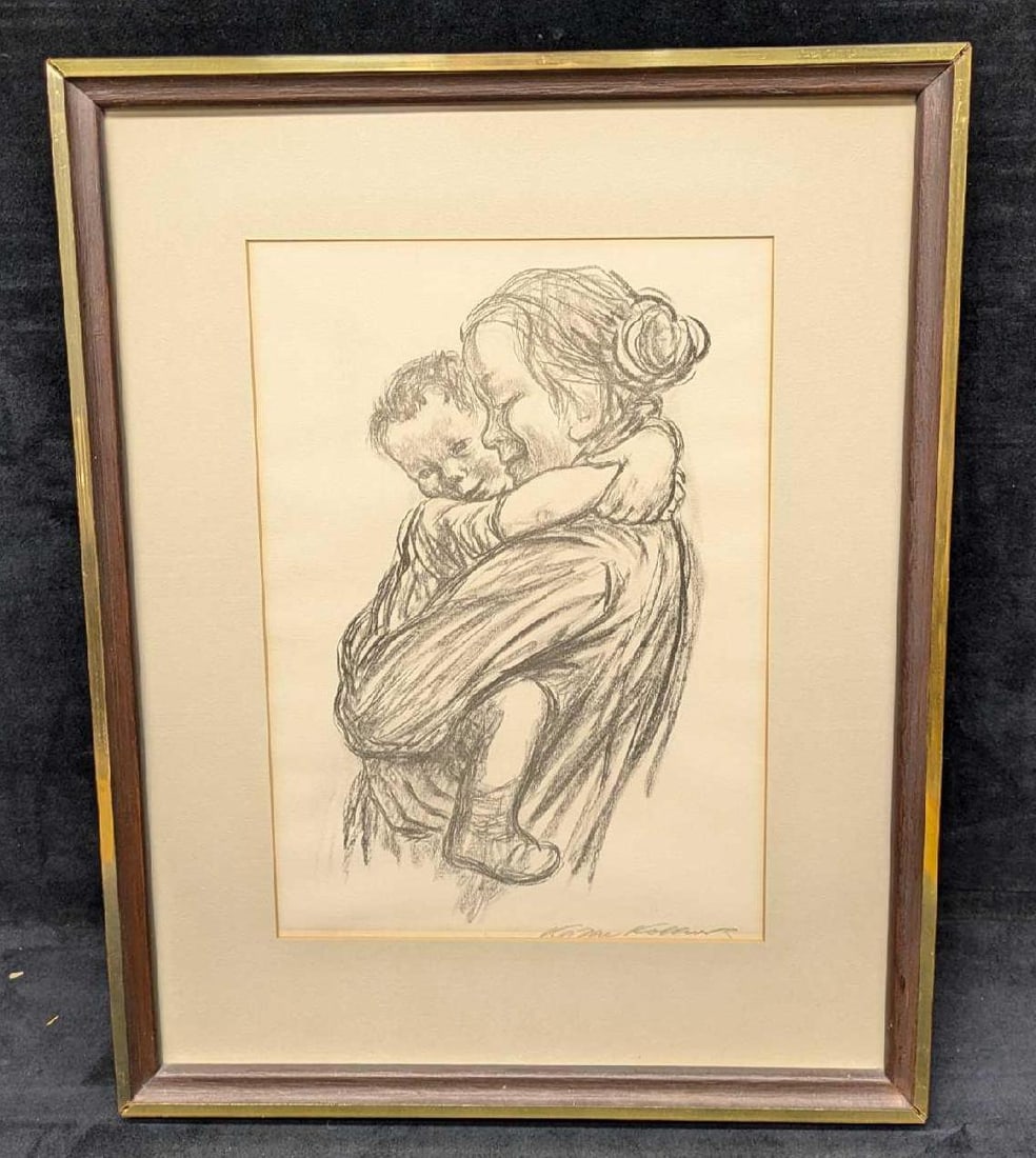 Framed Kathe Kollwitz Mother And Child Print R72 (1 of 6)