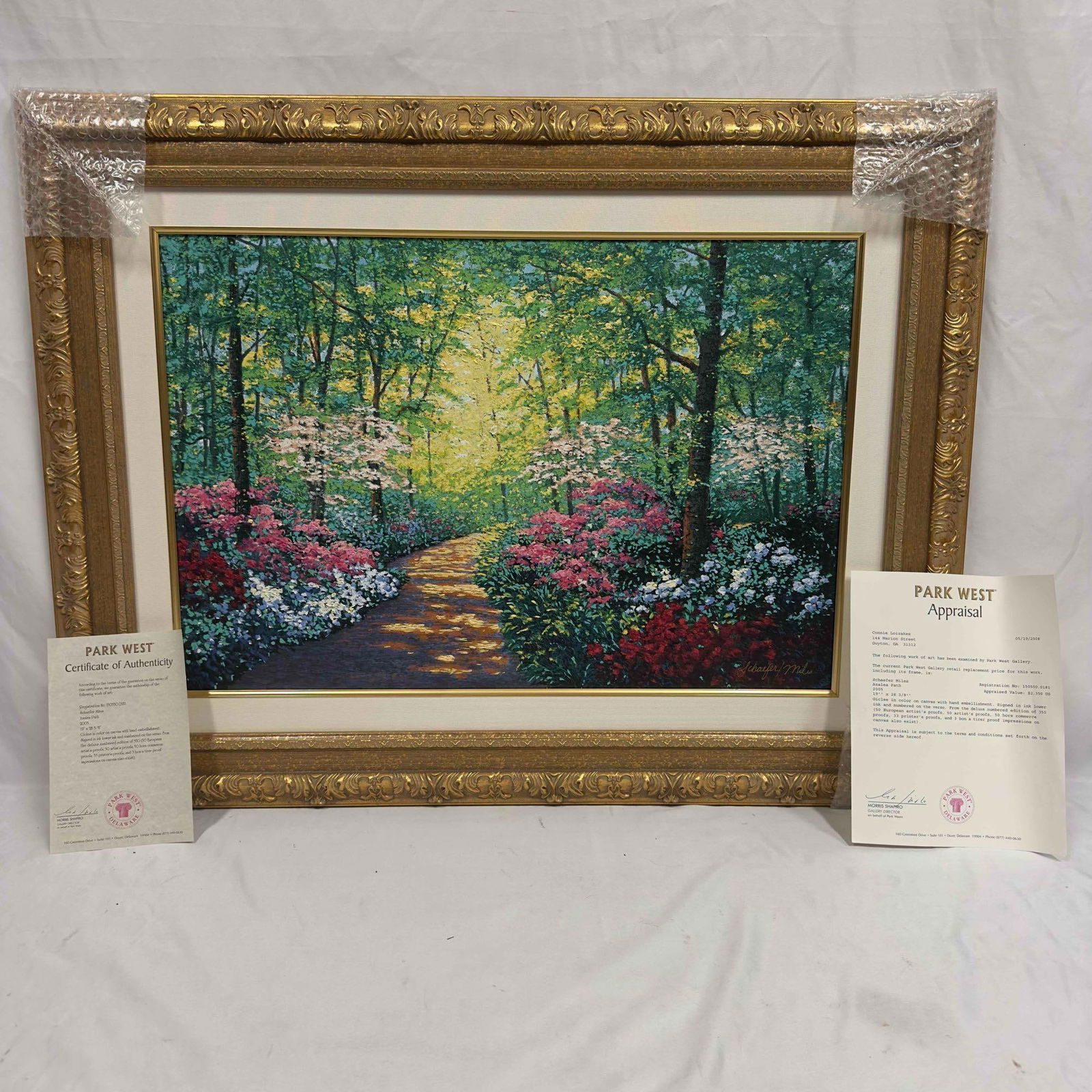 Schaefer Miles Azalea Path Giclee Canvas Framed (1 of 15)