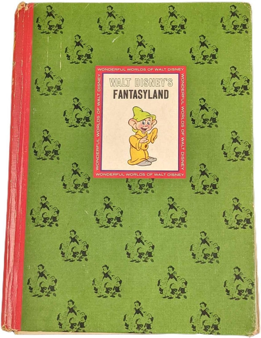 Vintage Walt Disney's Fantasyland Hardcover: "Walt Disney's Fantasyland" by Unknown. This was published by Golden Press (New York) in 1965. The book is approx 7 1/2" x 1" x 10 1/2" and it weighs 1.72lb. The book is in a good, vintage condition w