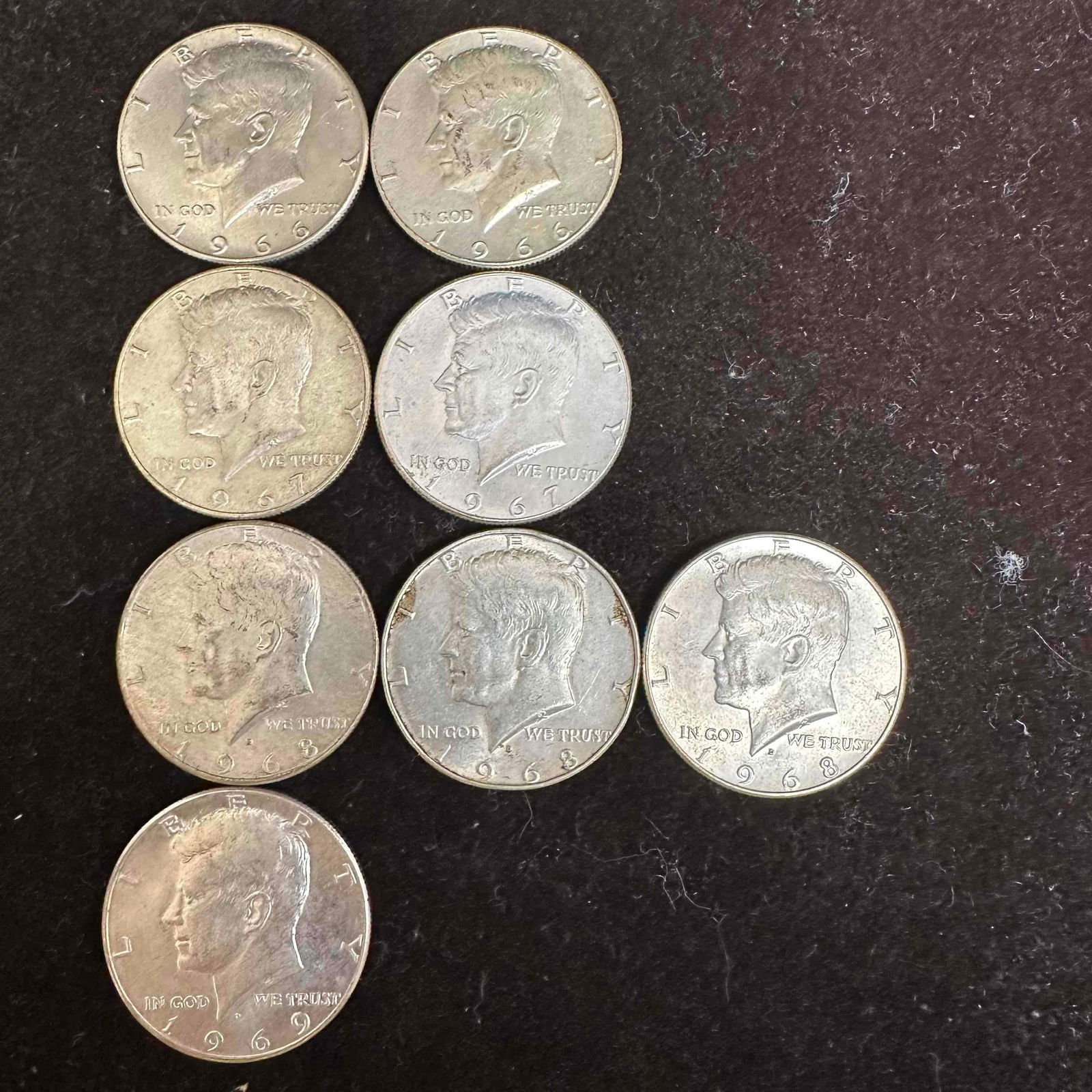 .400 Silver Kennedy Half Dollar Coin Set Eight Coins (1 of 6)