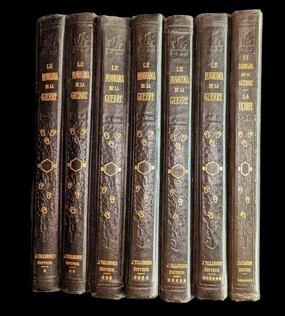 7 Volumes Le Panorama De La Guerre Hardcovers (1 of 16)