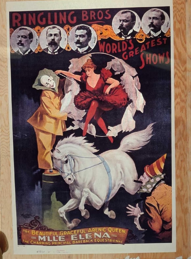 Kodak Transparent 4 X 5 Ringling Brothers Clowns & Horses (1 of 3)