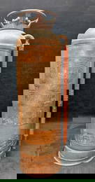 Vintage Copper And Brass Red Star Fire Extinguisher