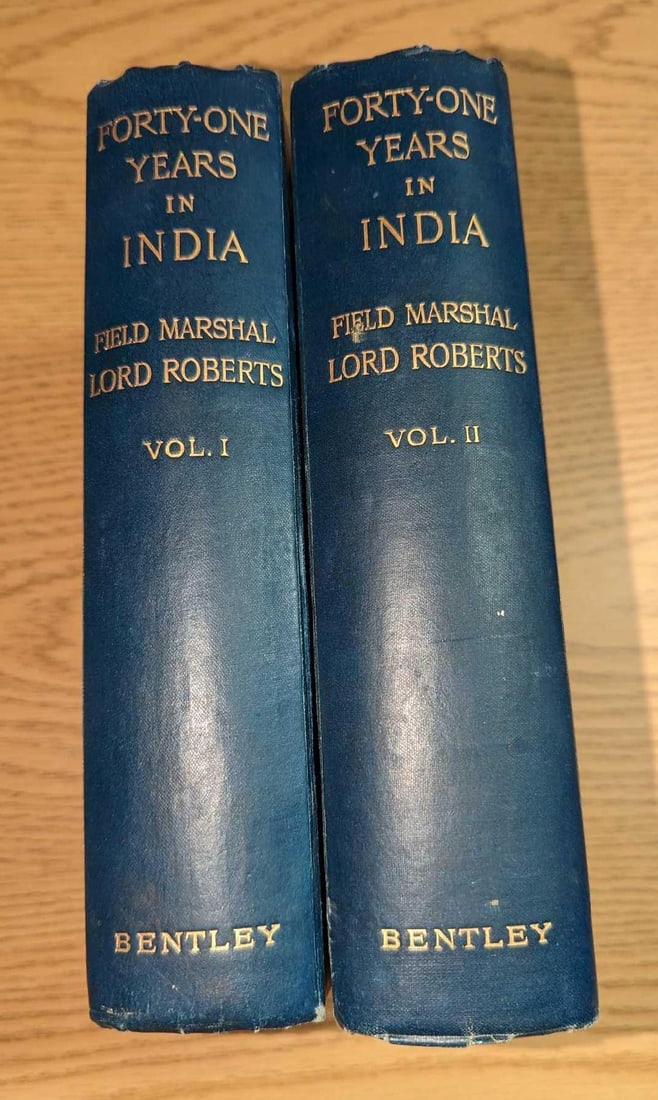 2 Volume Set Forty-One Years In India Hardcovers: 2 Volume Set Forty-One Years In India Hardcovers. Lord Roberts Of Kandahar wrote this and the volumes were published by Richard Bentley And Son (London) in 1897. Each volume is approx 6" x 2" x 9" and