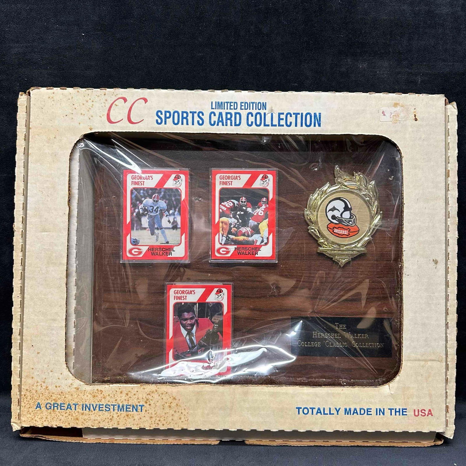 Herschel Walker College Classic Collection Plaque CC Sports Card Collection Georgia Bulldogs (1 of 8)