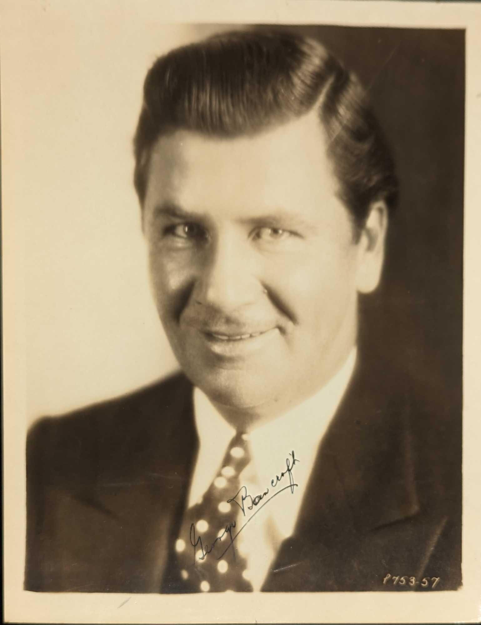 George Bancroft Autographed Publicity Photo: George Bancroft Autographed Publicity Photo. This is approx 8" x 10" and it weighs 0.02lb. The photo has light corner creases and wrinkles. This signature has not been authenticated and does n