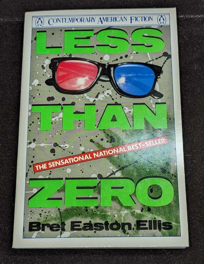Autographed Bret Easton Ellis Less Than Zero Paperback: Autographed Bret Easton Ellis Less Than Zero Paperback. This was published by Penguin Books in 1985. The paperback book is approx 5" x 1/2" x 7 3/4" and it weighs 0.41lb. The covers have some shelf we