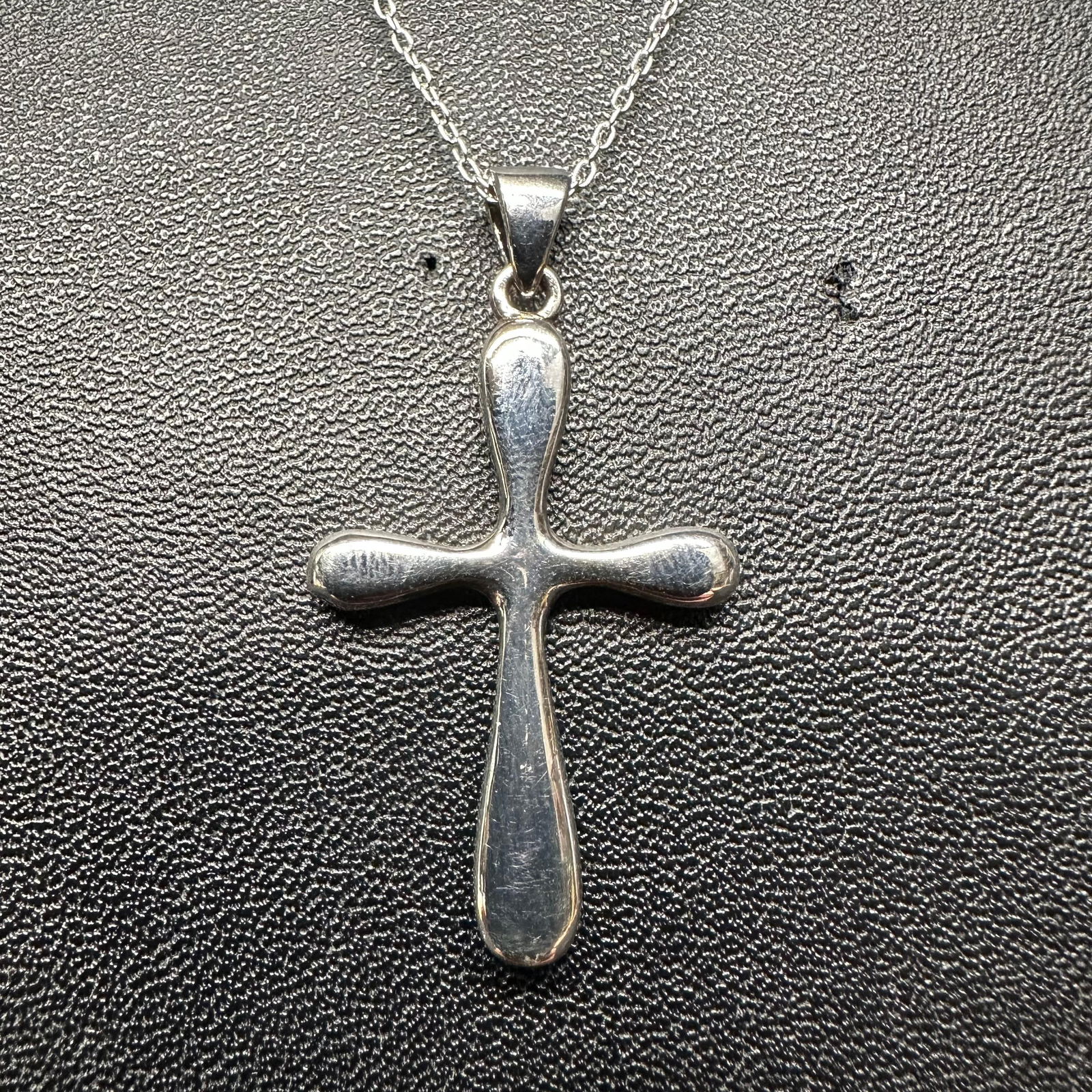 Italy 925 Sterling Silver Crucifix Cross Necklace L76 (1 of 7)