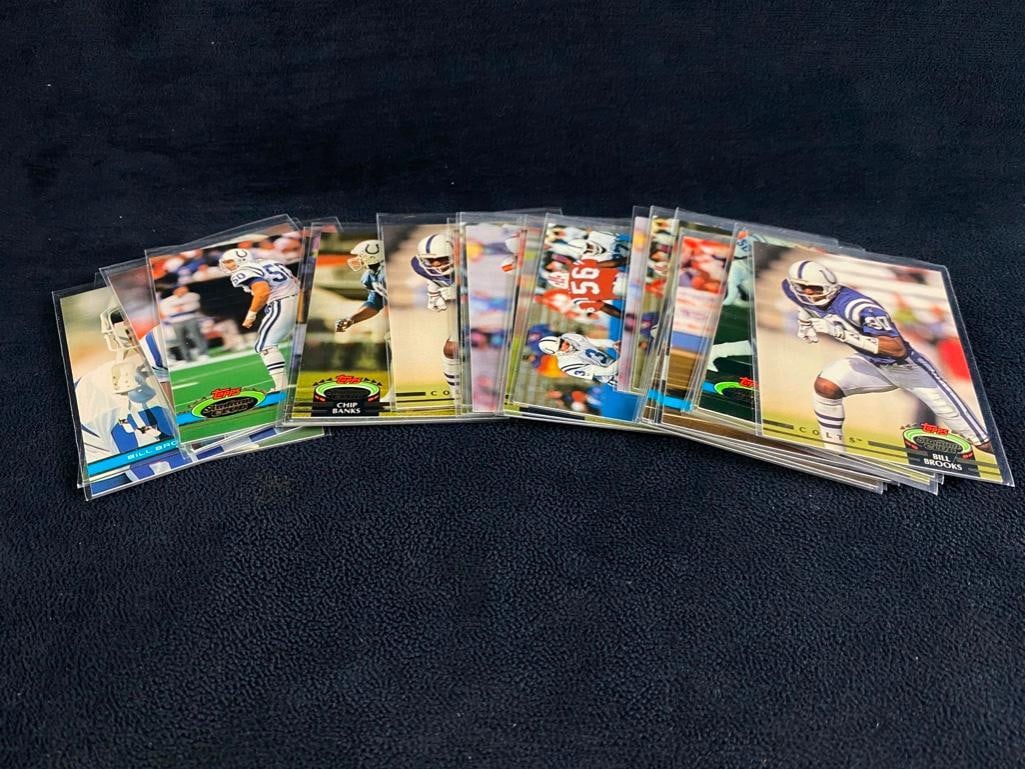 28 Topps Stadium Club Colts Football Cards 1991-92 (1 of 4)