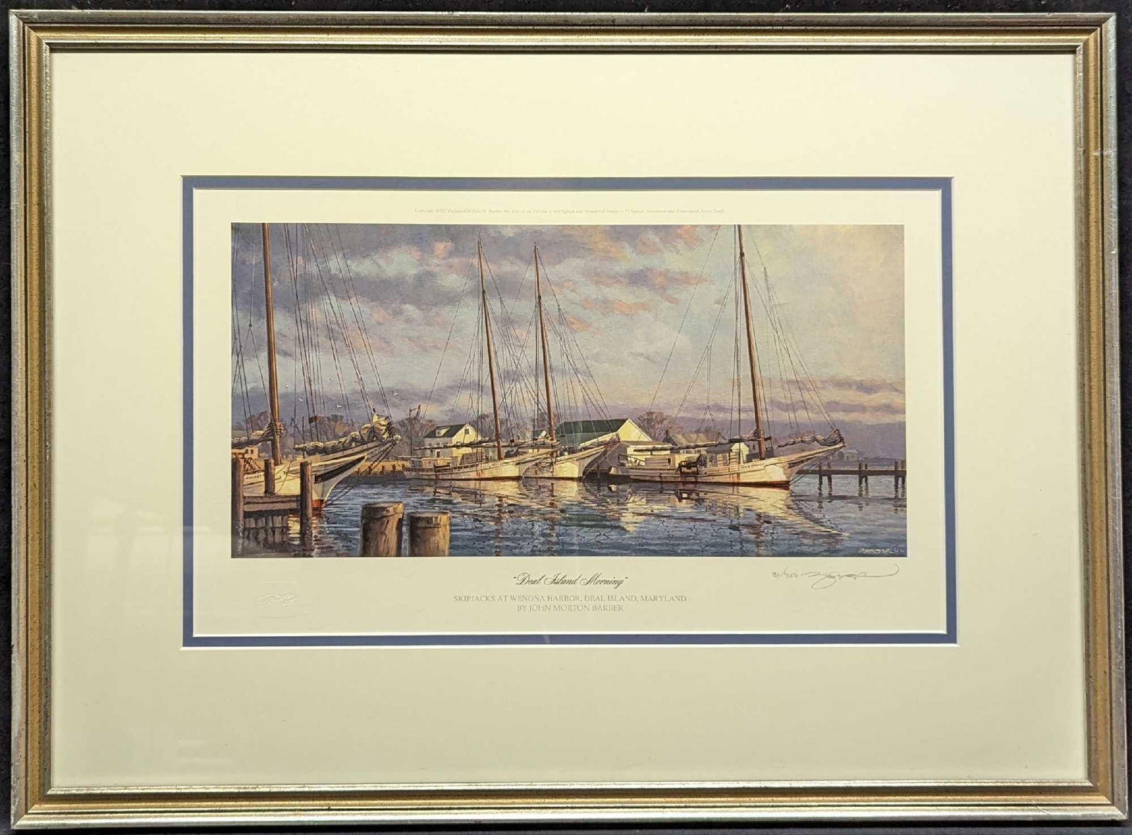 Framed John Barber S&N Deal Island Morning (1 of 5)