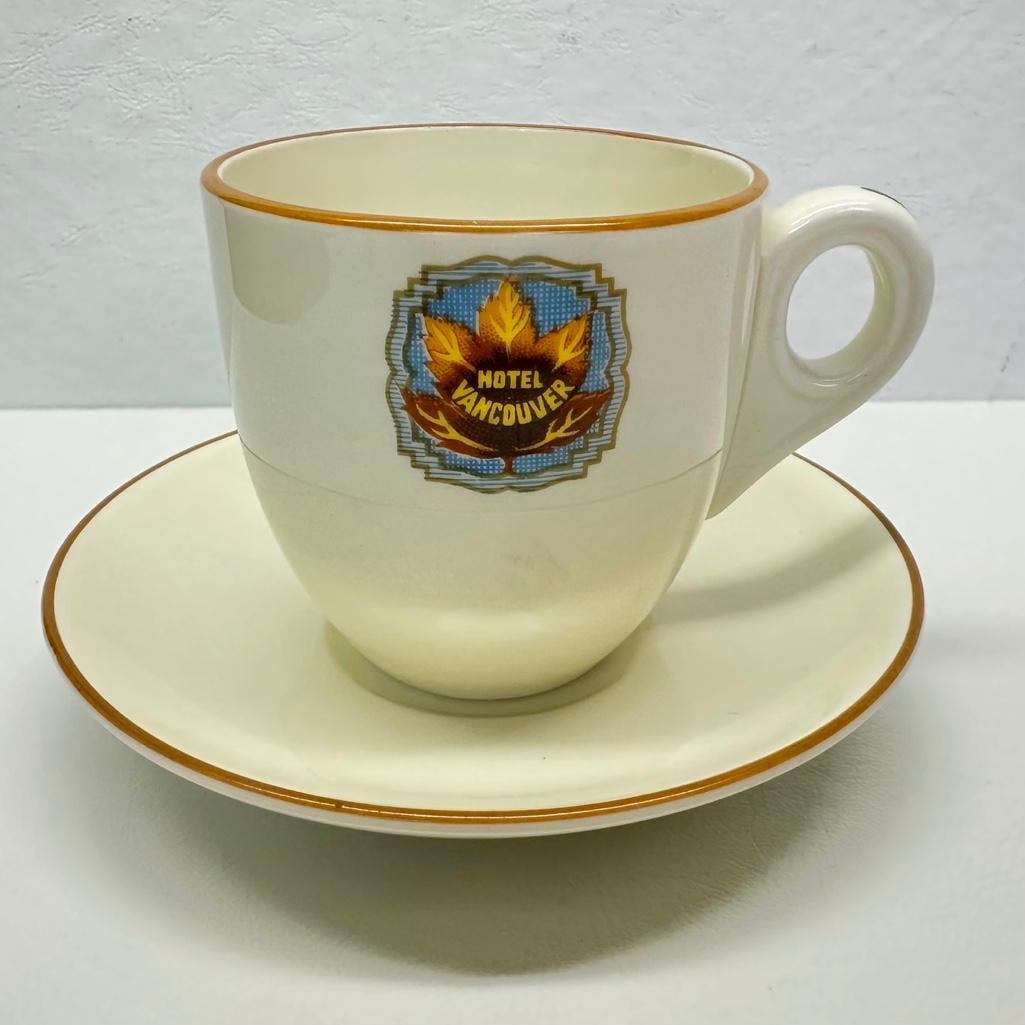 Vintage Railway Hotel Vancouver Demitasse & Saucer (1 of 4)