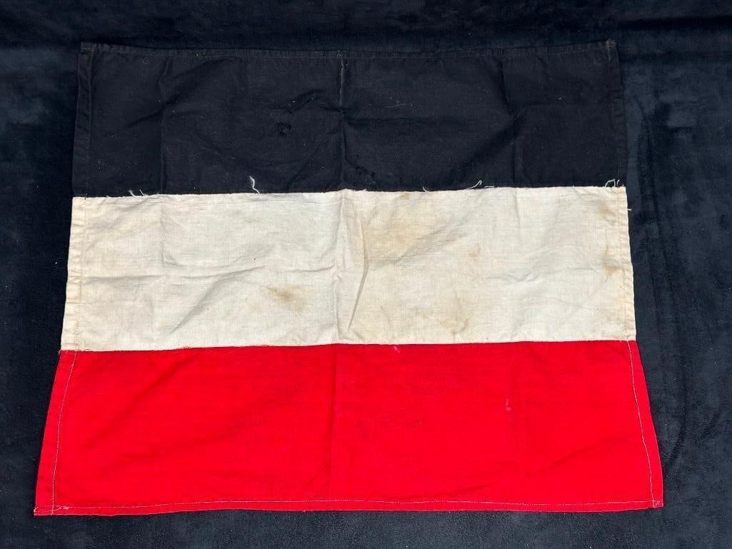 German Empire Reich Flag Early Nazi Period: German Empire Reich Flag Early Nazi Period German Empire flag, brought home by an American WWII vet as a souvenir. Likely from the early Nazi period, when it was reinstated as the national flag betwee