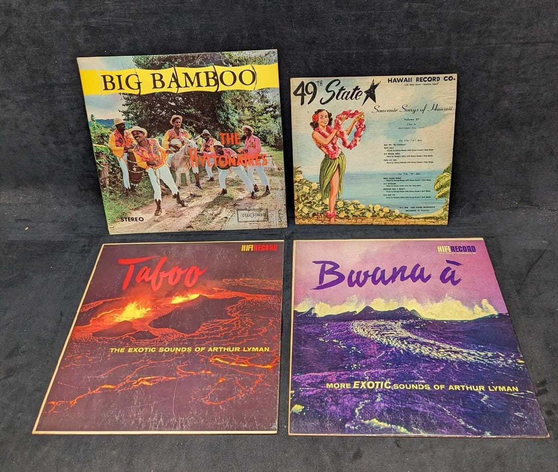 4 Arthur Lyman Hyltonaires Songs Of Hawaii LPs (1 of 10)