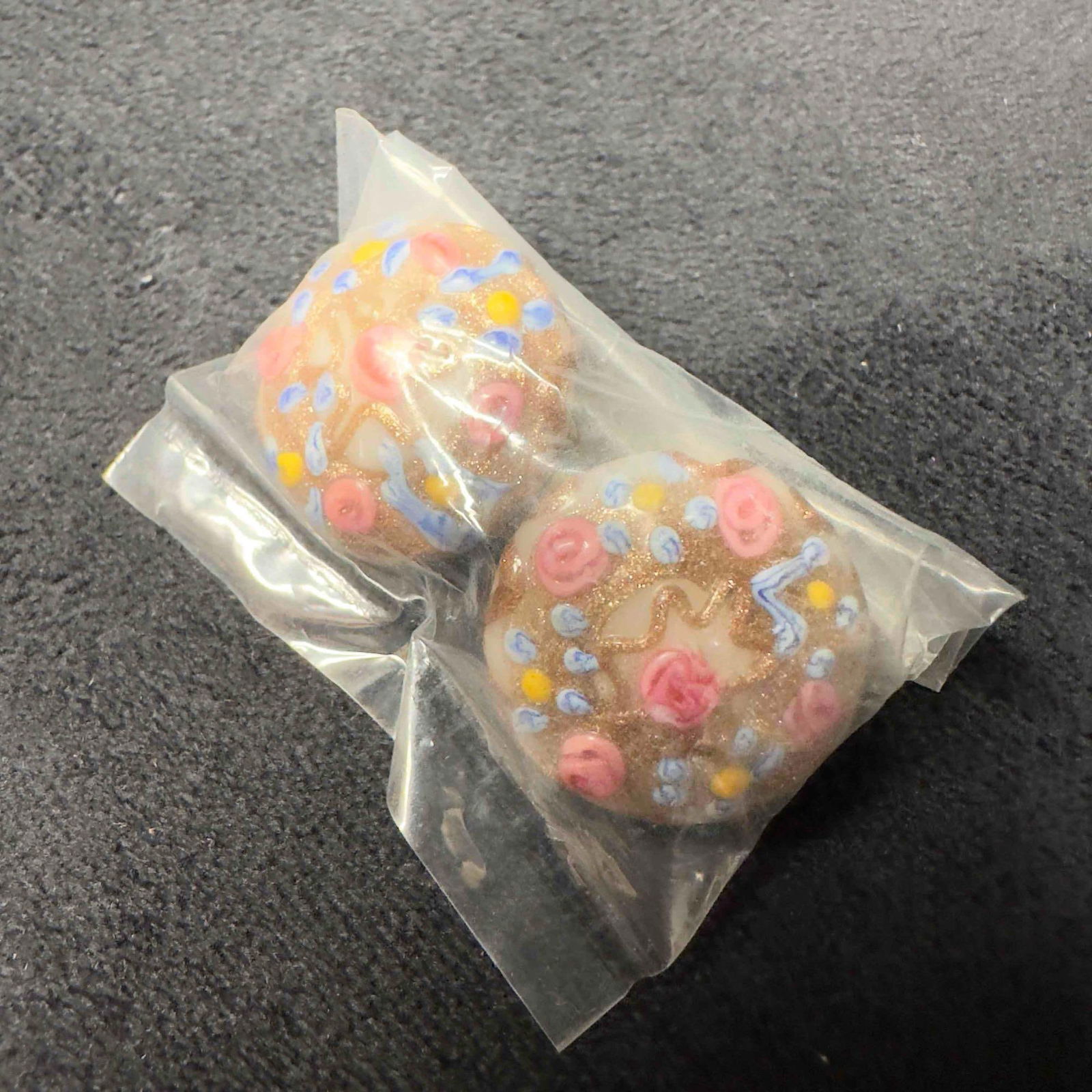 Murano Venetian Art Glass Lamp Work White Floral Fiorato Earrings Set New G7 (1 of 6)