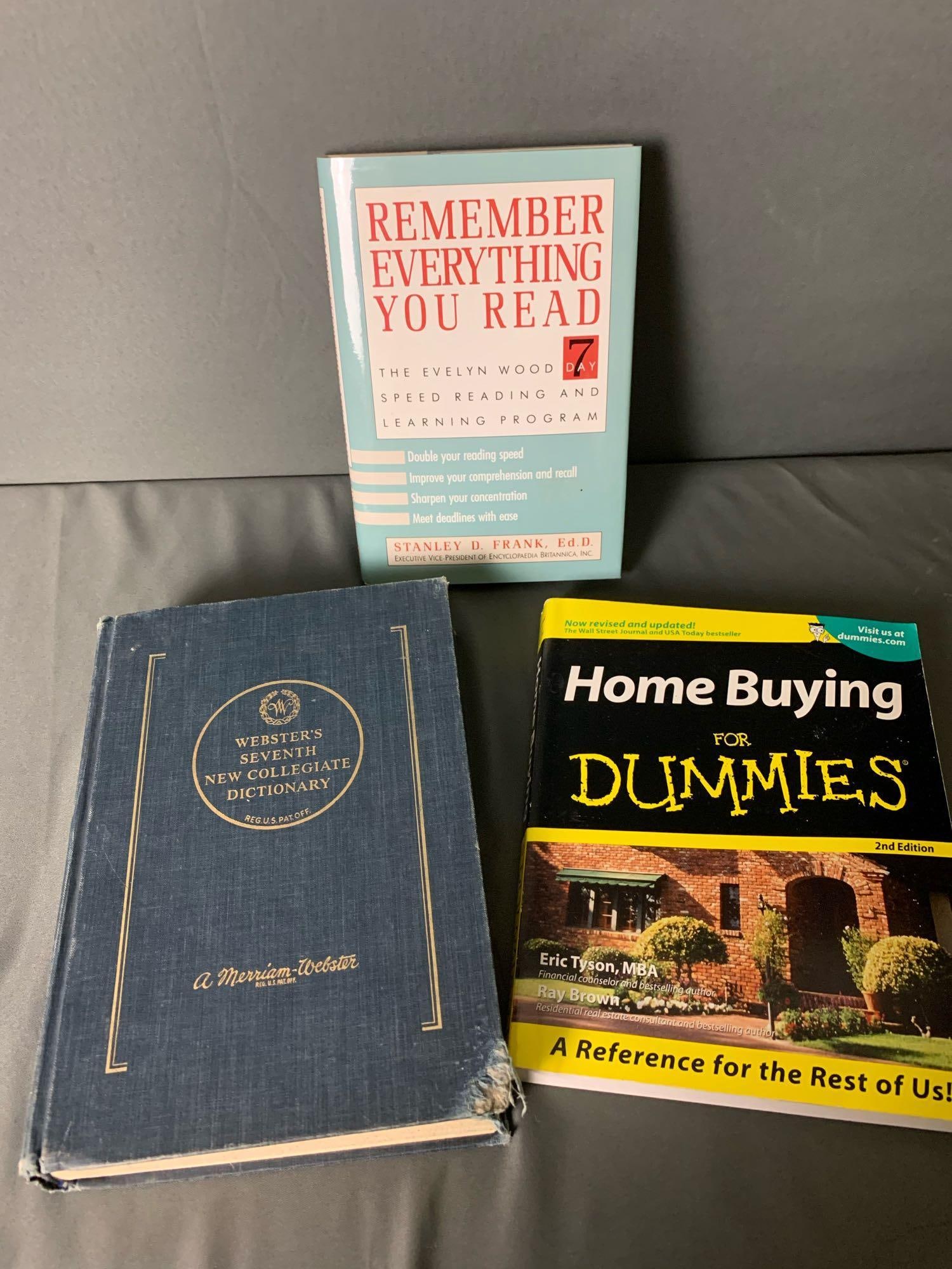 Lot 3 Books: Home Buying Help, Dictionary, Self-Help Book (1 of 8)