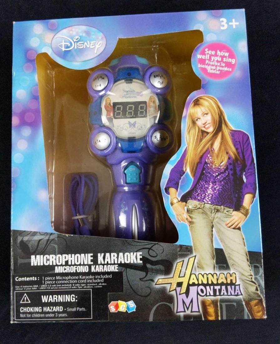 Rare Disney Hannah Montana Microphone Karaoke (1 of 5)