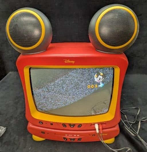 Disney Mickey Mouse TV W/Speaker Ears And DVD Player (1 of 9)