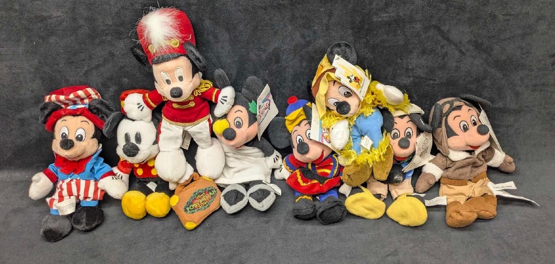 Disney Mickey Mouse Bean Bag Dolls Lot Of 8 (1 of 6)