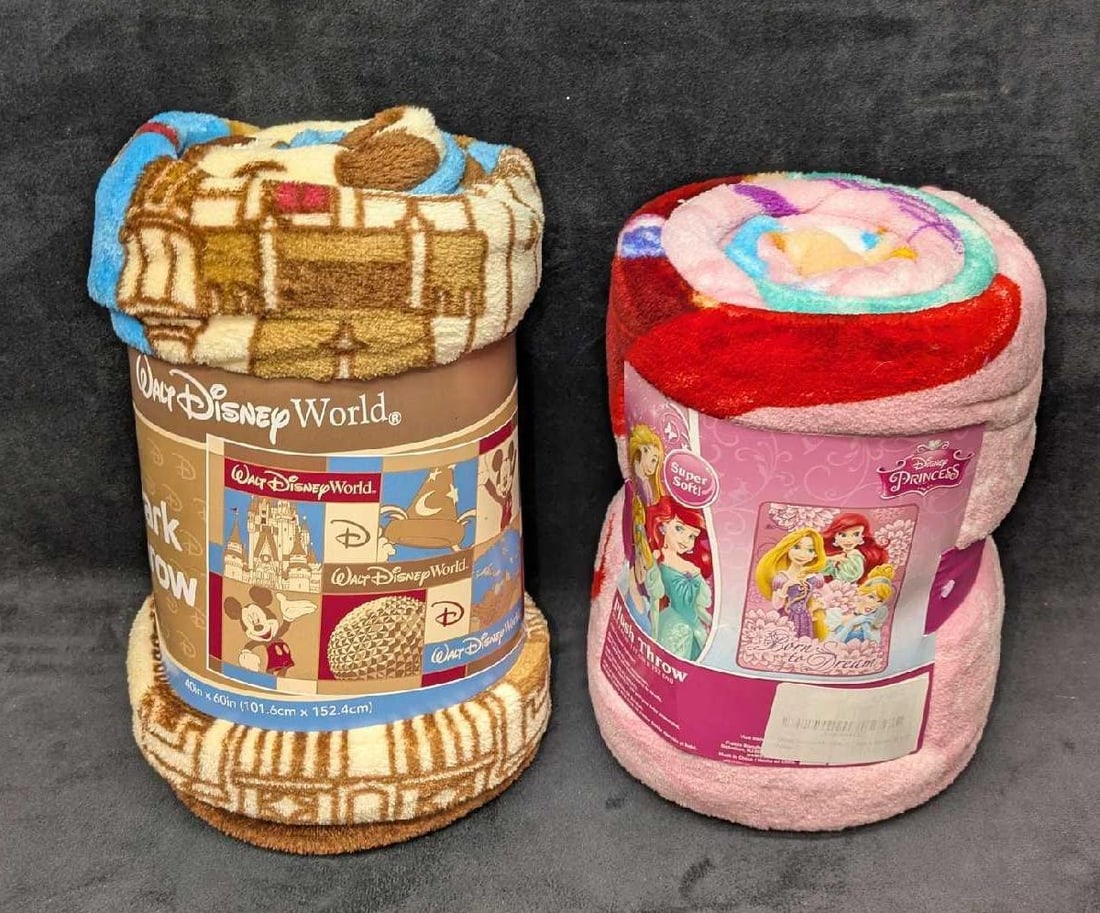 Disney Princess And Disney World Throw Blankets (1 of 5)