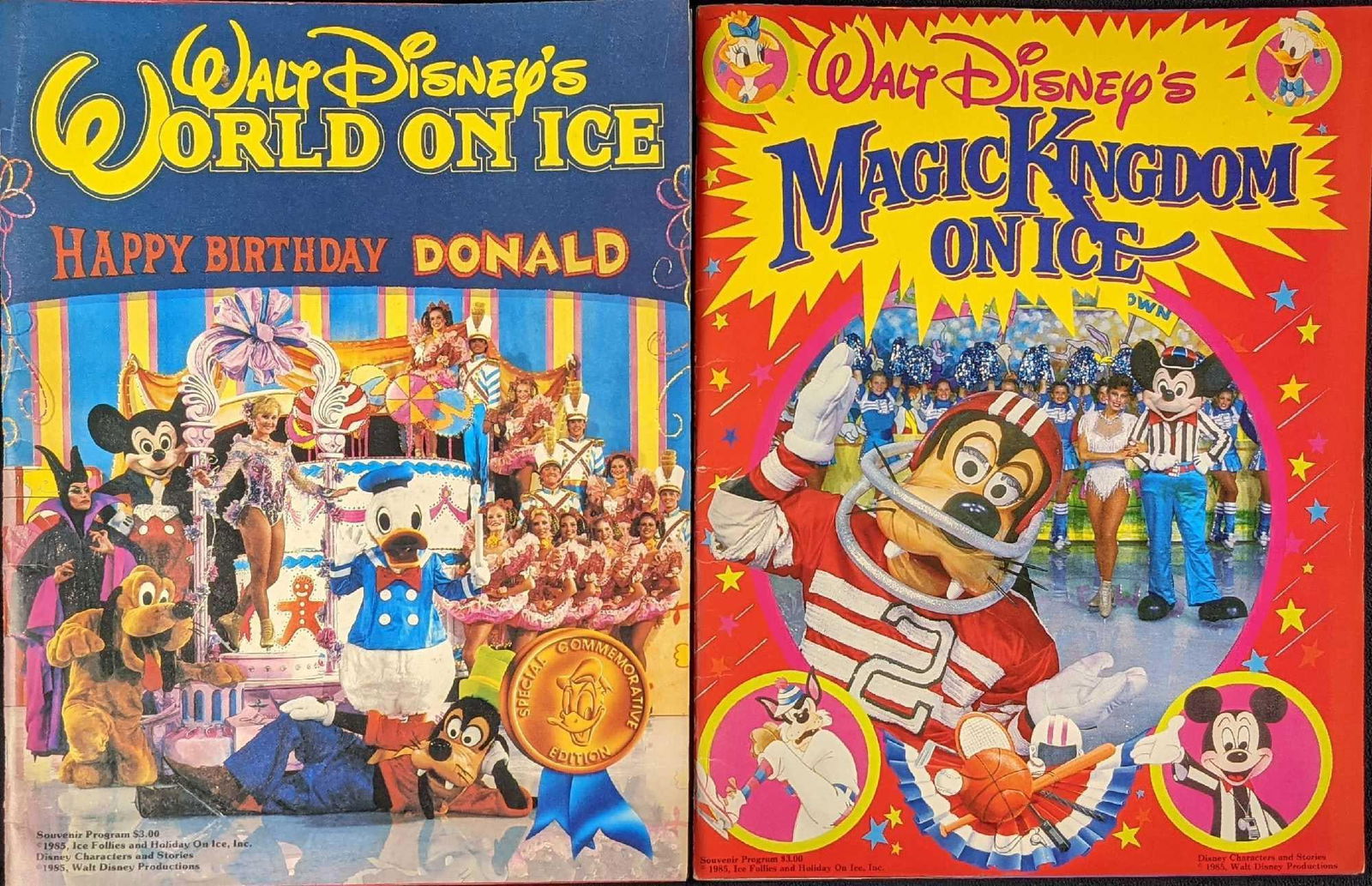 Two Walt Disneys World On Ice Donald Duck Birthday Sport Goofy (1 of 7)