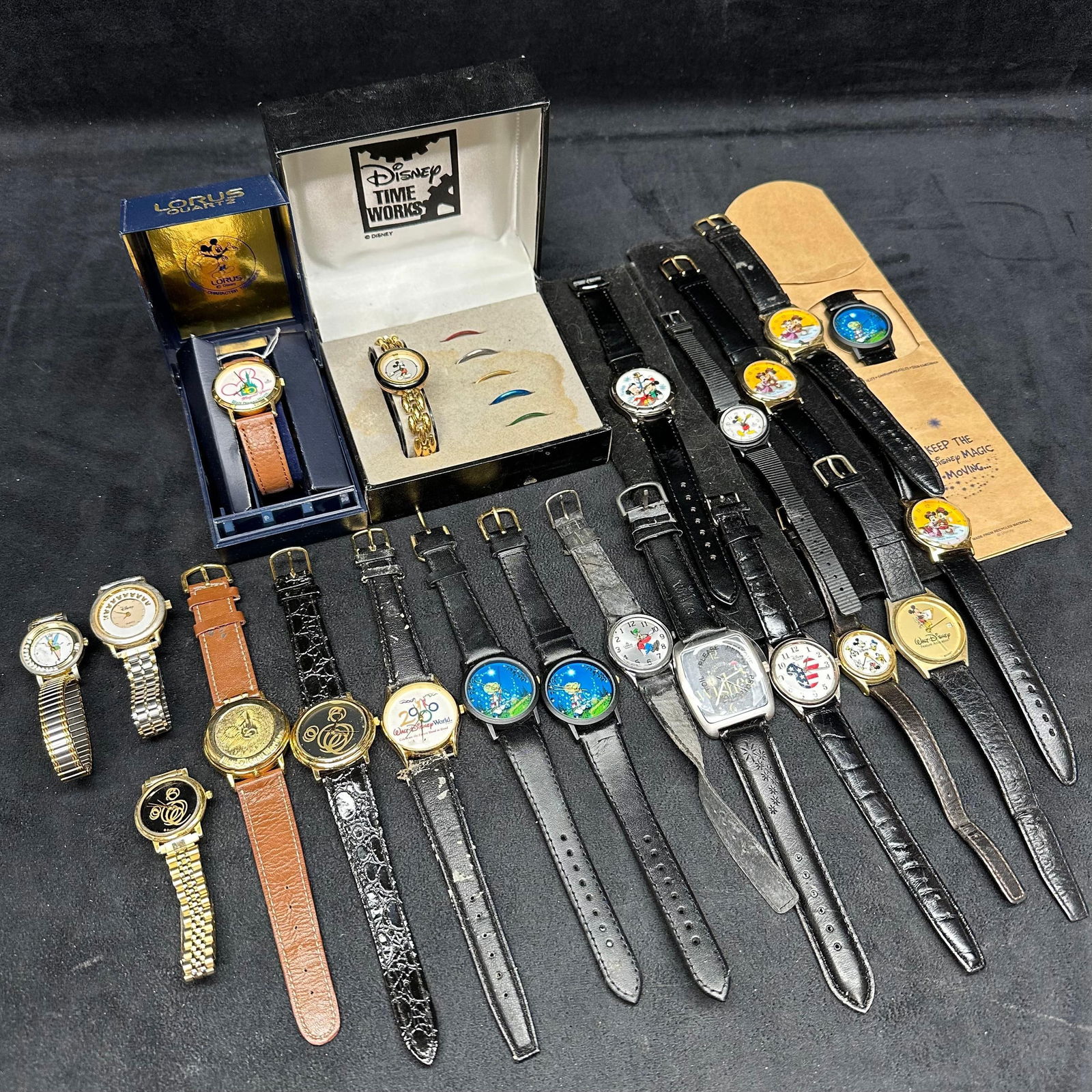 Lot of Vintage Disney Character Watches Lorus Time Works and Other Brands Mickey Goofy Minnie (1 of 13)