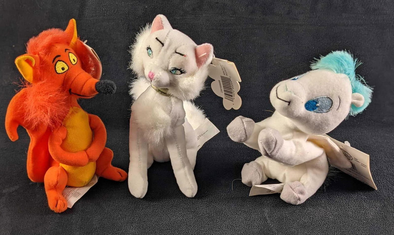 3 Disney Mini Bean Bag Duchess Pegasus Fox (1 of 5)