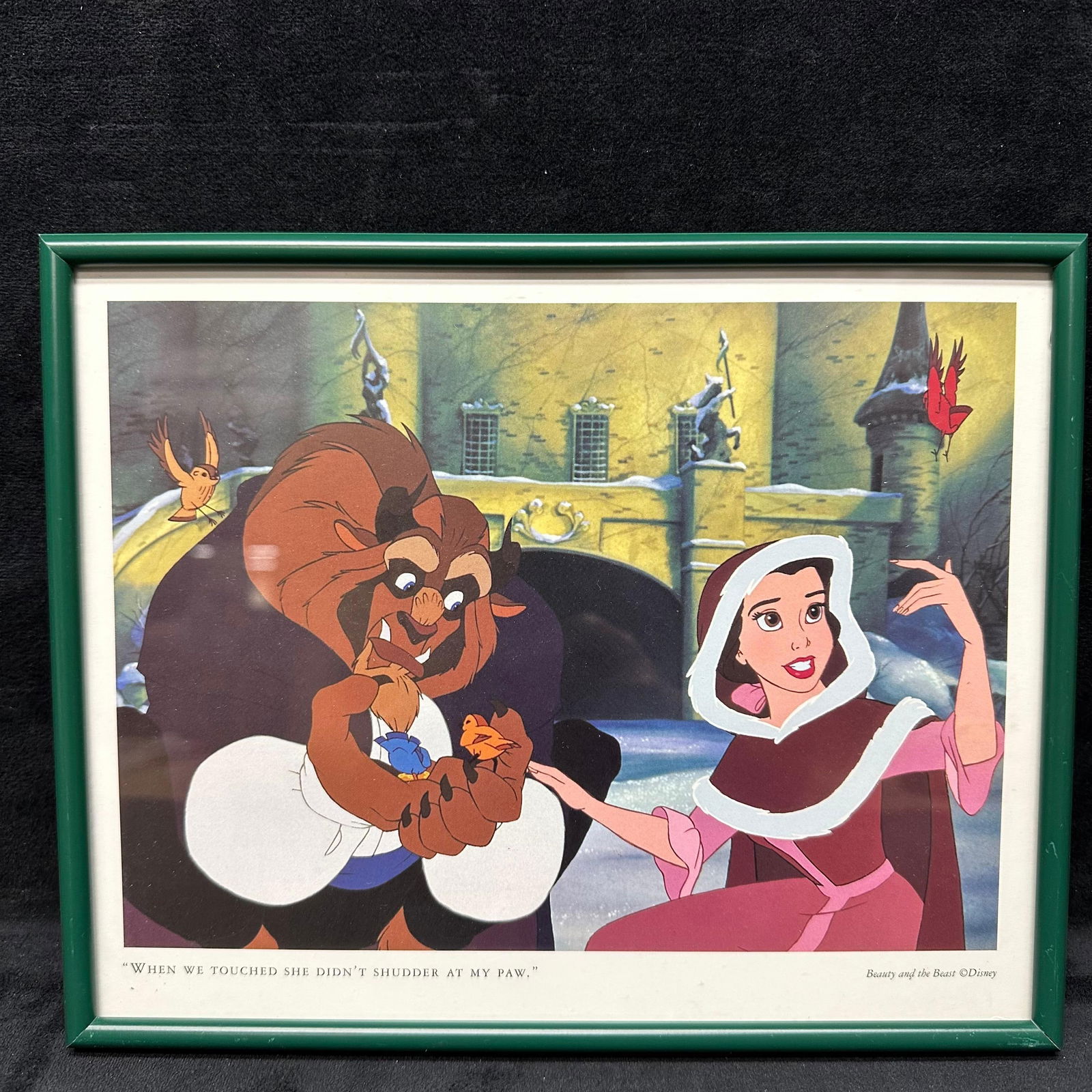 Beauty and the Beast Shudder At My Paw Framed Disney Lithograph (1 of 5)