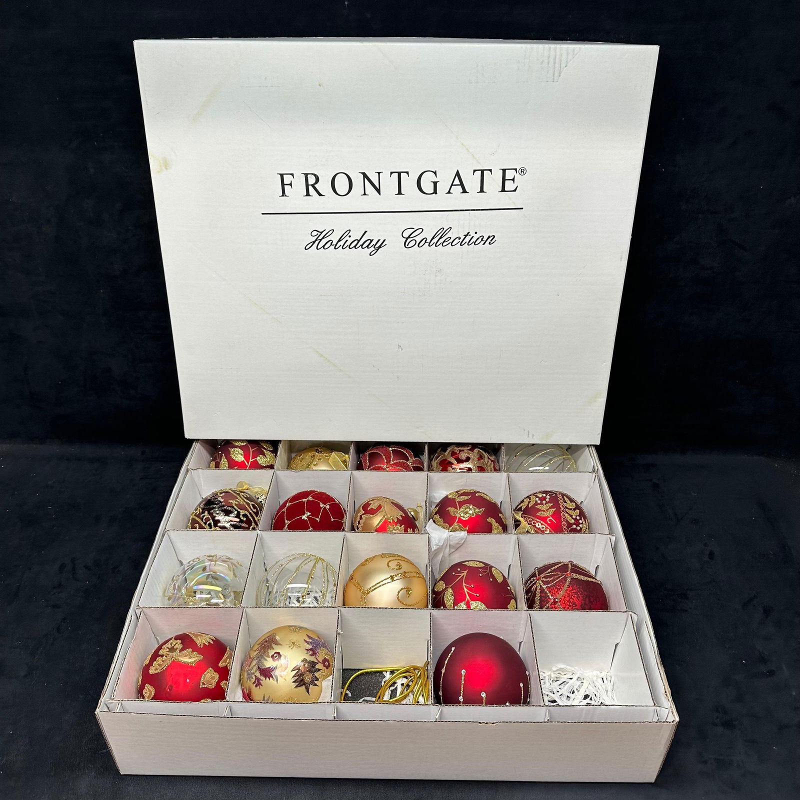 Frontgate Holiday Collection Set of 18 Ornaments with Box (1 of 6)