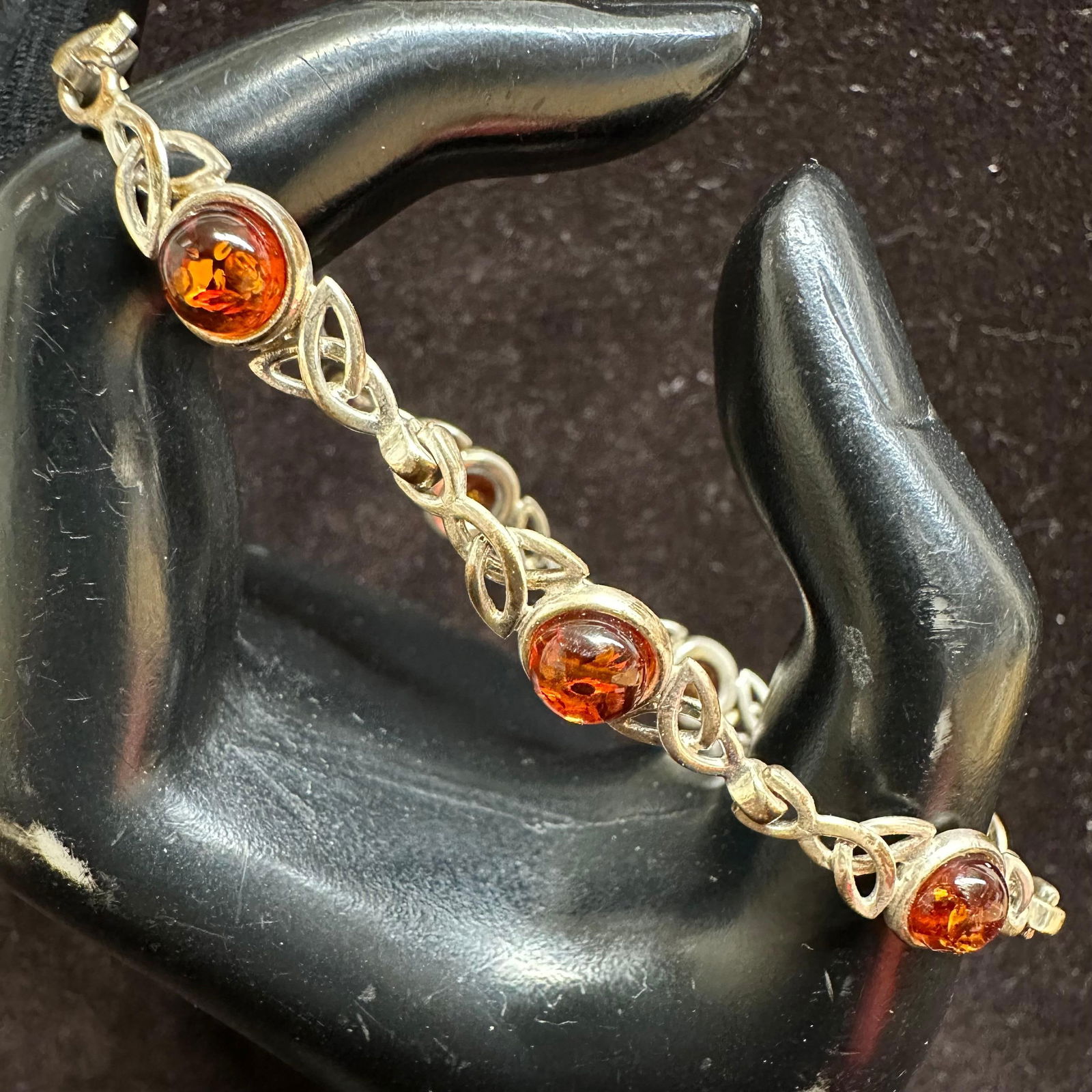 Amber Sterling Silver Bracelet M47 (1 of 8)