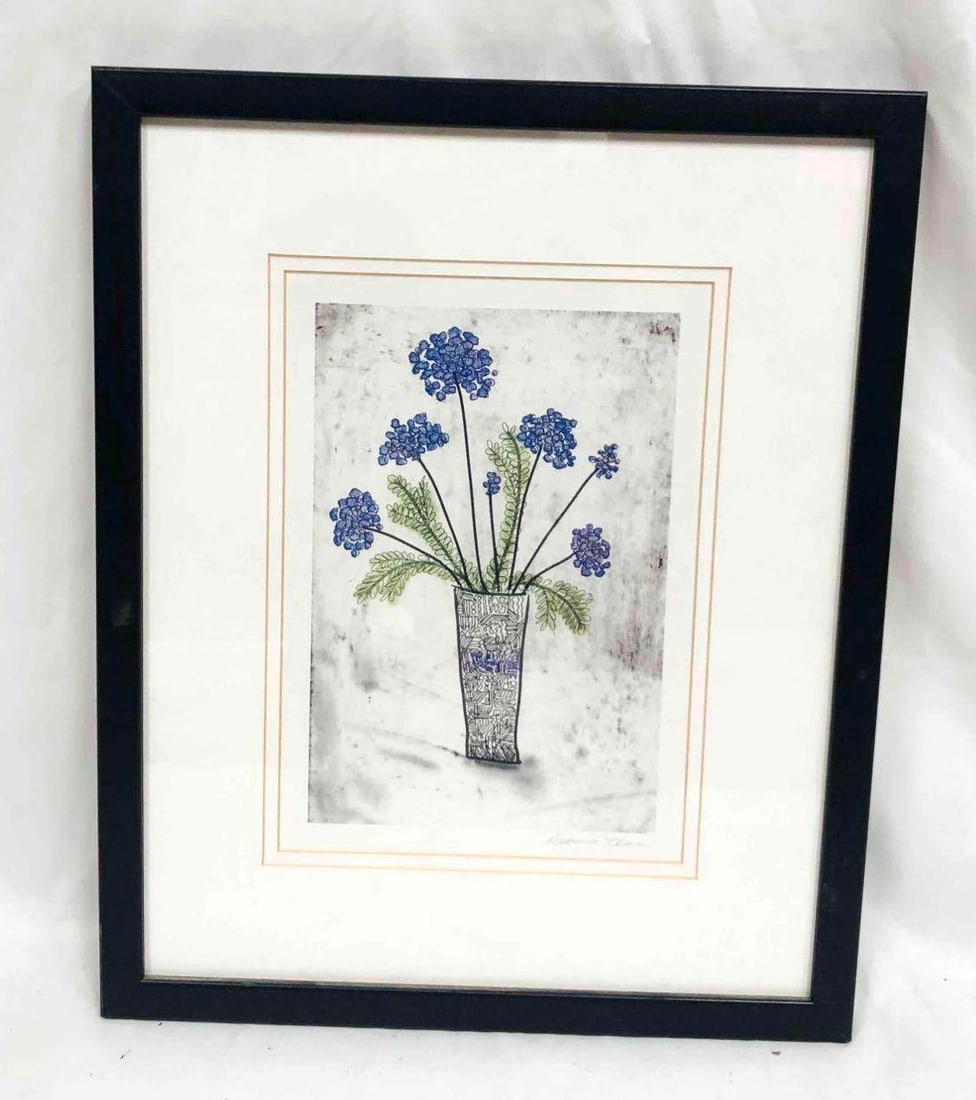 Signed & Framed Flower Print (1 of 7)
