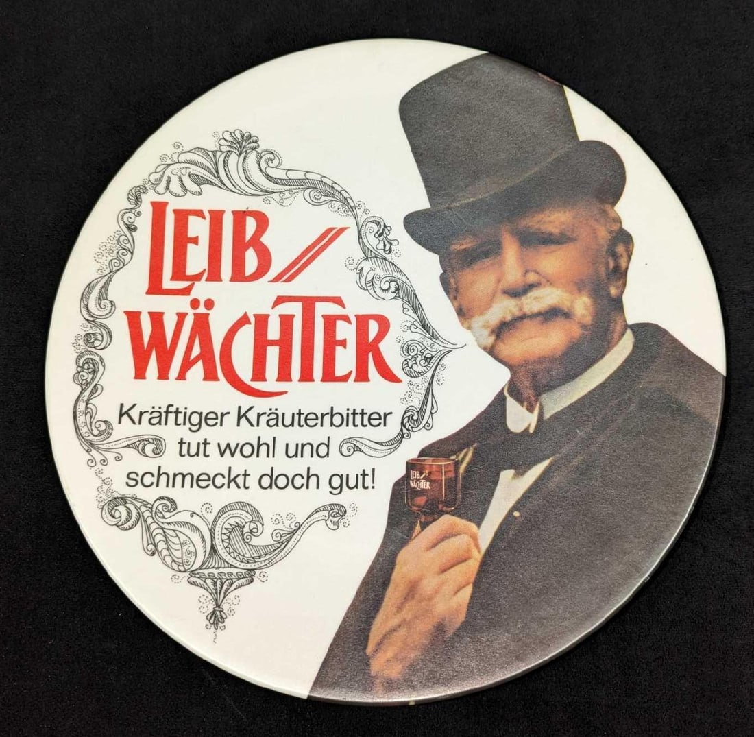 Leib Wachter Herbal Bitter Hanging Plate Sign (1 of 3)