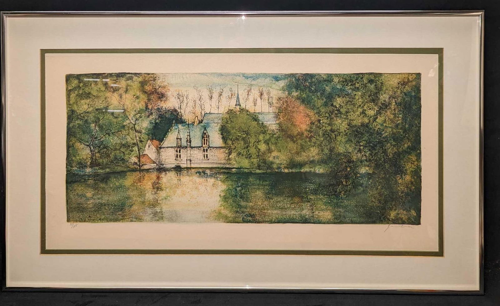 Framed Bernard Gantner Signed Lithograph Print (1 of 6)